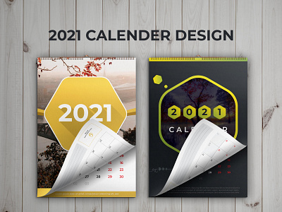 wall calendar with planner design 2021
