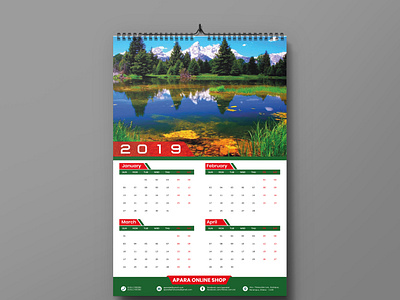 Wall Calendar brand identity calendar calendar 2019 corporate design graphic design wall calendar