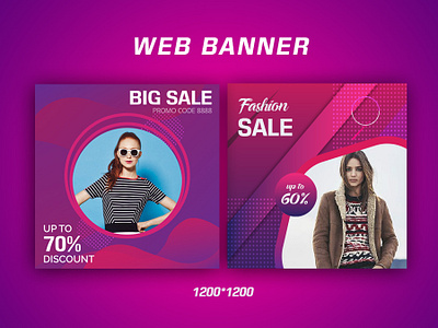 Web banner banner banner ad brand identity branding design graphic design rabbidesigner web banner