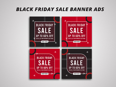 Black friday sale banner ads banner banner ad black and white black friday black friday sale branding graphic design rabbidesigner sales social banner web banner