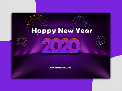 Happy New Year 2020 Template banner ad graphic design happy new year happy new year 2020 free happy new year 2020 free new year 2020 rabbidesigner vector web banner