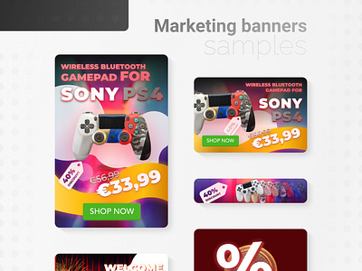 Ecommerce Marketing Banners' Samples