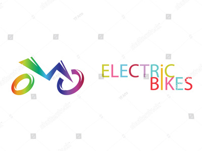 Electric Bike Representation & Logo Vector Art bike blink eco electric fashion gamma light move park print spectrum transit