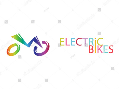 Electric Bike Representation & Logo Vector Art