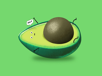 Avocado 🥑😳 {Help} animation design illustration