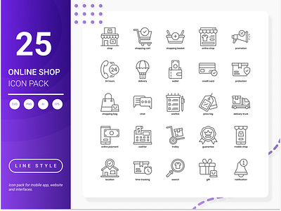 Online Shop Icon Pack