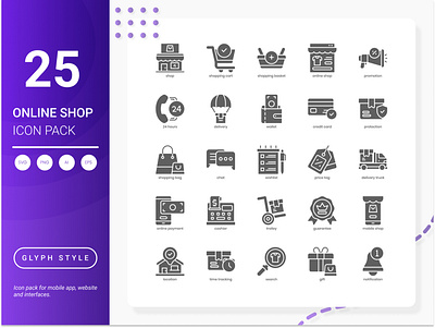 Online Shop Icon Pack commerce e commerce