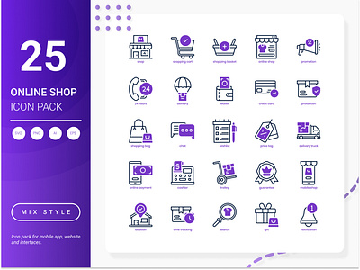 Online Shop Icon Pack