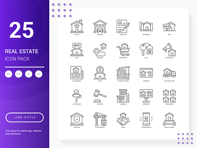 Real Estate Icon Pack building