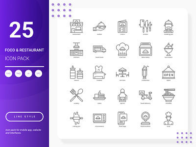 Food and Restaurant Icon Pack web