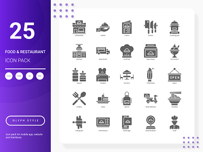 Food and Restaurant Icon Pack web