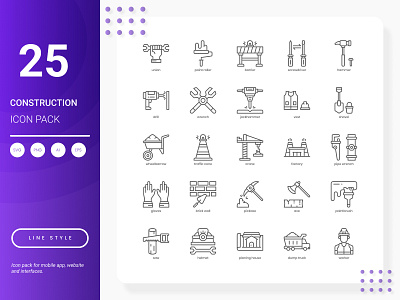 Construction Icon Pack development