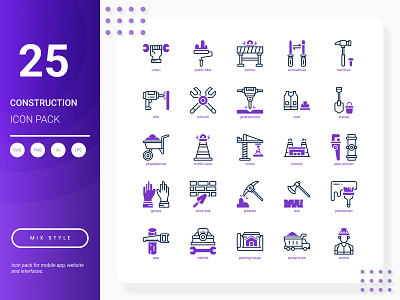 Construction Icon Pack development