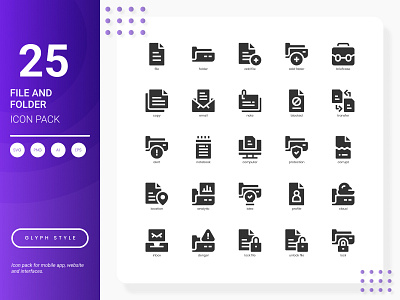 File and Folder Icon Pack