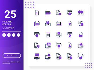 File and Folder Icon Pack