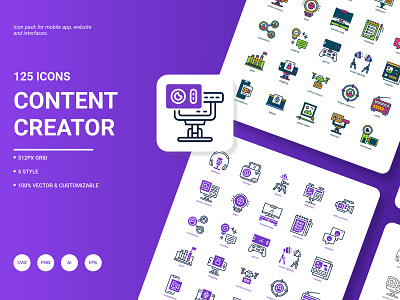 Content Creator Icon Pack