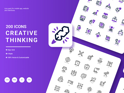 Creative Thinking Icon Pack