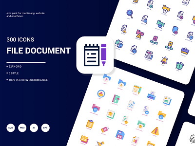 File and Document Icon Pack archive business communication data document download file folder icon media paper presentation