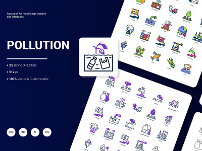 Pollution Icon Pack