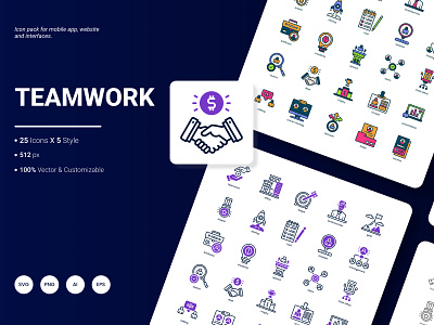 Teamwork Icon Pack business communication development finance icon management office person strategy team teamwork work