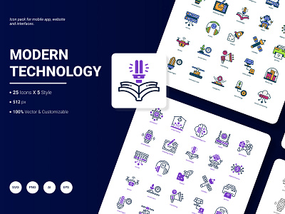 Modern Technology Icon Pack