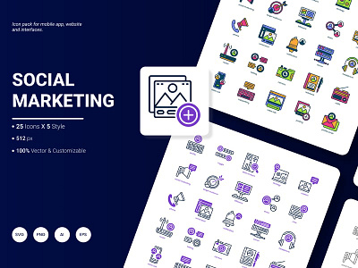 Social Marketing Icon Pack
