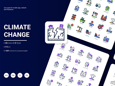 Climate Change Icon Pack