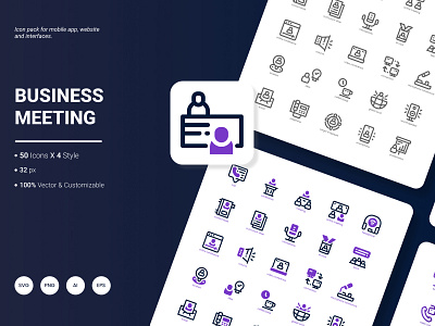 Business Meeting Icon Pack business cooperation icon job management meeting office person success team teamwork work