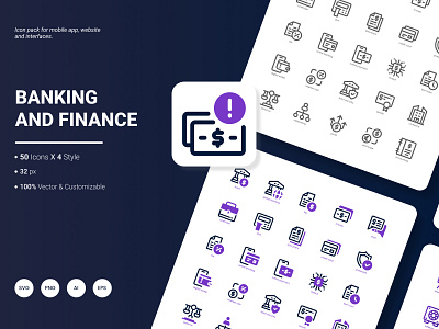 Banking and Finance Icon Pack