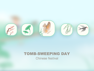 Tomb-Sweeping Day design illustration