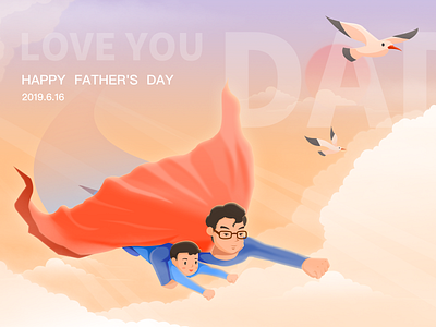 Father's Day design illustration