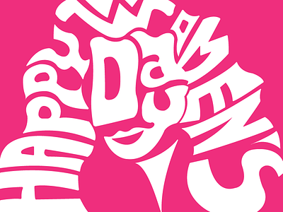 Happy Women's Day! art empowerment pink typography women wonderwoman