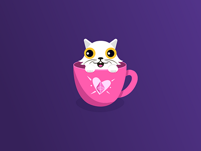 Cryptokitty cat crypto crypto exchange illustration kitten kitty