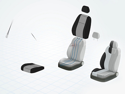 Seat cover stitching method