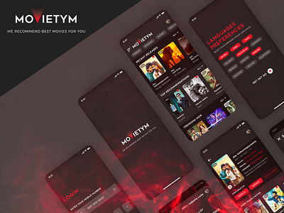 MOVIETYM - Movie Suggestions By Mood & Feeling application design branding dribbble dribbble best shot dribbble invite dribbbleweeklywarmup logo movie movie app movie suggestion ui ui design user interface ux