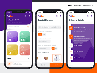 Fedex Shipment Mobile Experience