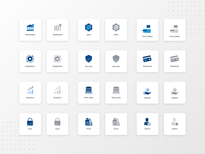 Banking Application Icons Pack Design application icons bank icons banking app banking icons branding fill icons iconography icons icons design icons pack style icons ui design