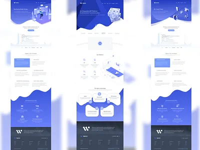 Wavni Web UI mockup Rebound userinterface web vector wavni web mockup website mockup website template