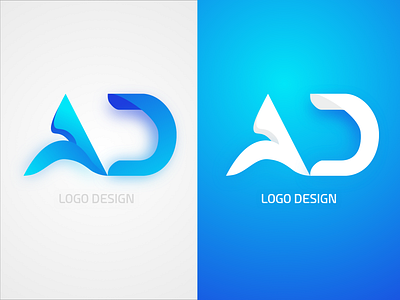 AD Logo Version 1 a ad branding concept d icon illustration logo logo design typography ui