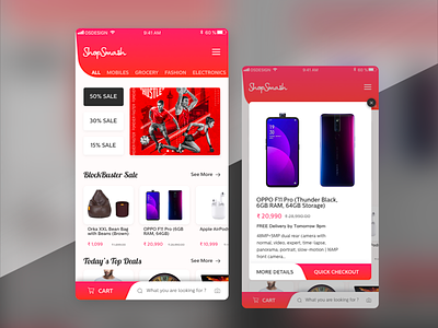 eCommerce Shopping Application Concept