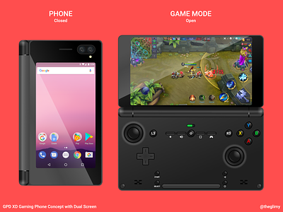 [Concept] GPD XD Dual Side Screen adobe gaming phone xd