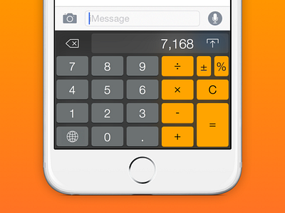 🕖 Calculator iOS Keyboard calculator ios keyboard