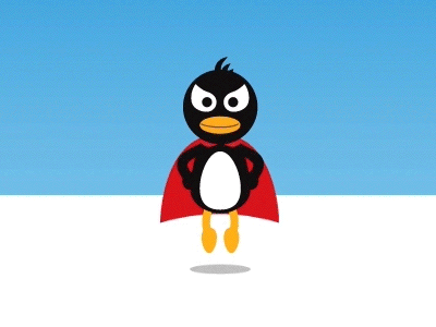 🕖 Floating Penguin adobe cool edge messenger website