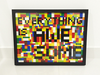 🎨 Everything Is Awesome decoration frame home lego