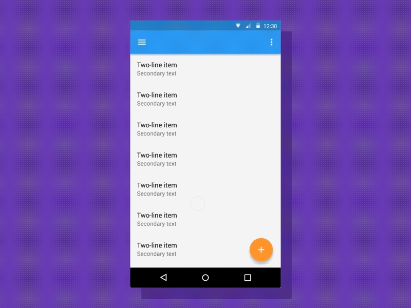 Android Custom Scroller android material design scroller