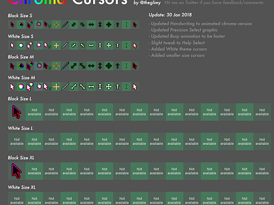 Chroma Cursors For Windows By Glimy On Dribbble