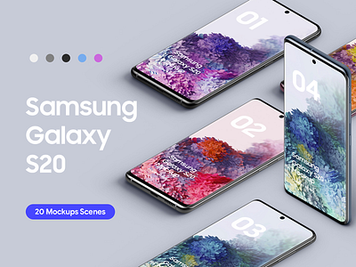 Samsung Galaxy S20 - 20 Mockups Scenes - PSD android bundle device galaxy s20 galaxy s20 mockup graphic design mobile mockup mockups psd s20 s20 mockup samsung galaxy s20 samsung galaxy s20 mockup samsung s20 scenes ui uiux
