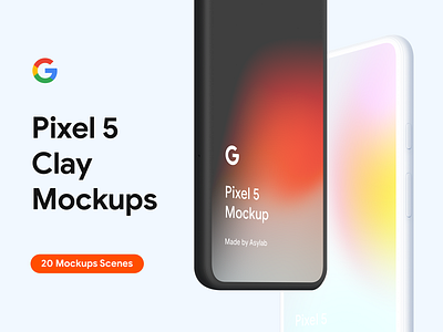 Google Pixel 5 Mockups