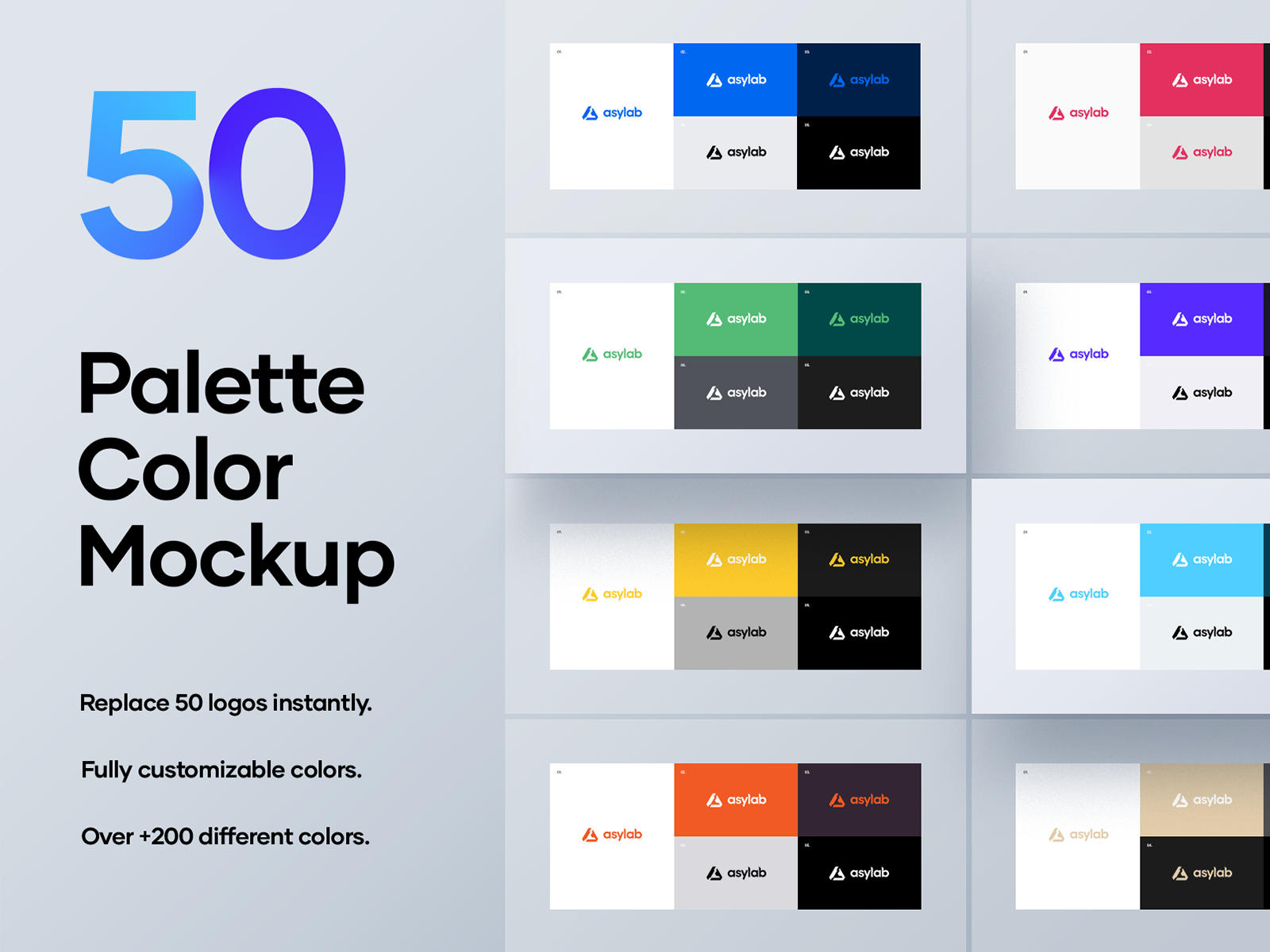 50 Palette Color Mockup - PSD by Asylab on Dribbble