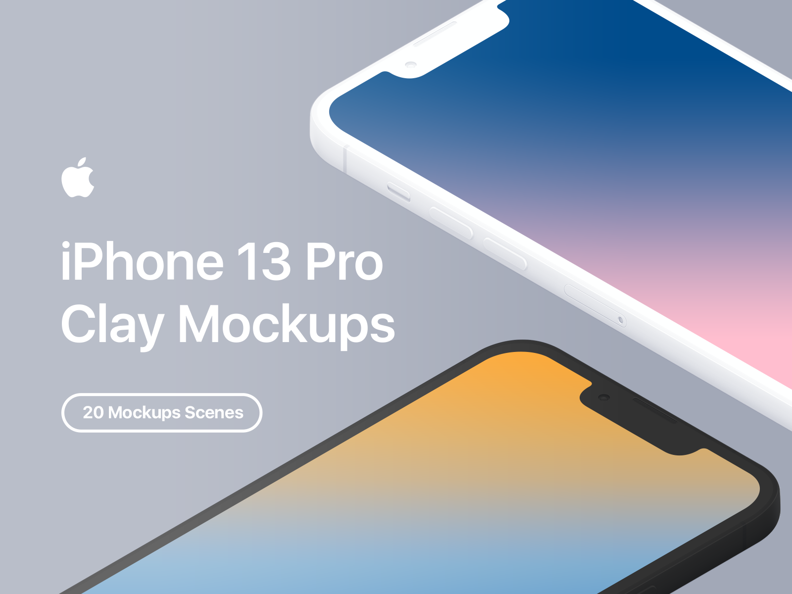 Iphone 13 Pro Clay Mockups Scenes Psd By Asylab On Dribbble